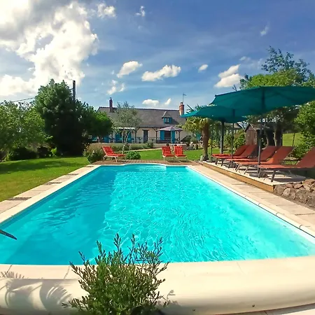 Grande Longere Coteaux Du Layon Piscine Chauffee 度假居