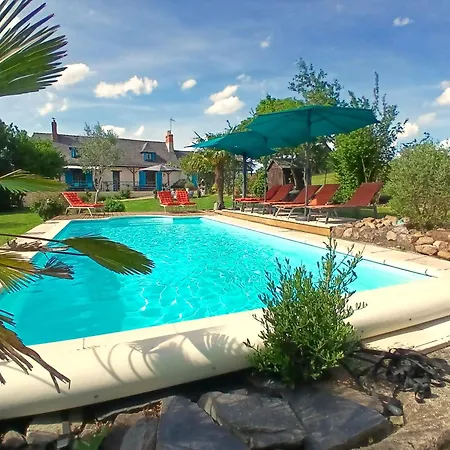 Grande Longere Coteaux Du Layon Piscine Chauffee 度假居